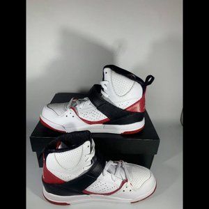 Jordan Flight 45 High (TD) White/Gym Red Black Tod